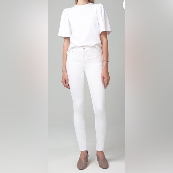 Citizens Of Humanity Rocket High Rise Skinny White Jeans 27 Regular - Picture 1 of 13